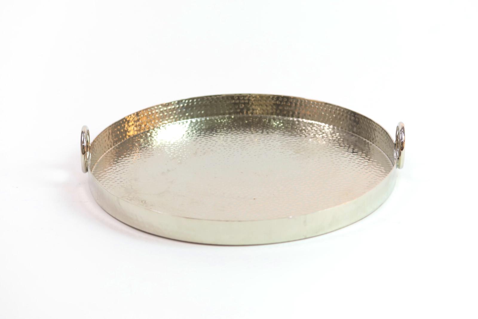 صينيه سلفر  ميتالك للجاي والقهوه والعصير